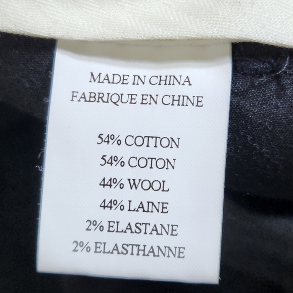 Theory Elkers Plaid Pant Wool Blend Wide Leg, Size 10 - Picture 13 of 14